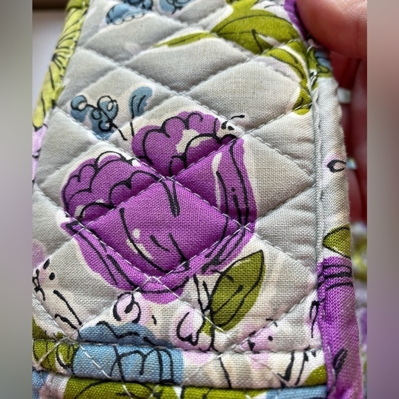 Vera Bradley Quilted Tote Shoulder Bag in Floral Retired 2012 Watercolor - Picture 7 of 10